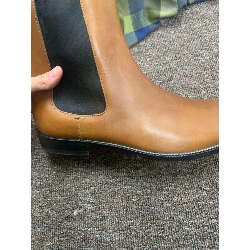 Gucci Saddle Brown Leather Pull-On Chelsea Boots - Picture 9 of 11